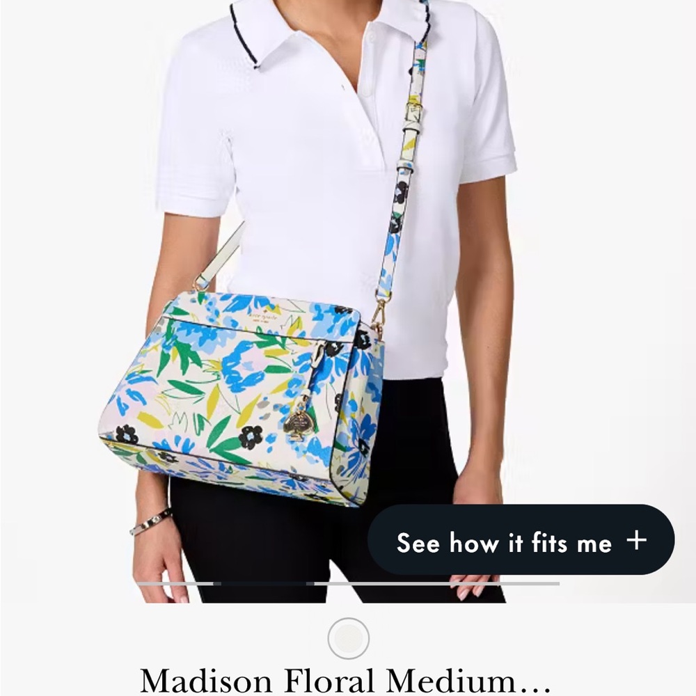 Kate Spade Madison Floral Medium Top Handle Satchel MSRP $429 NWT - Picture 2 of 6